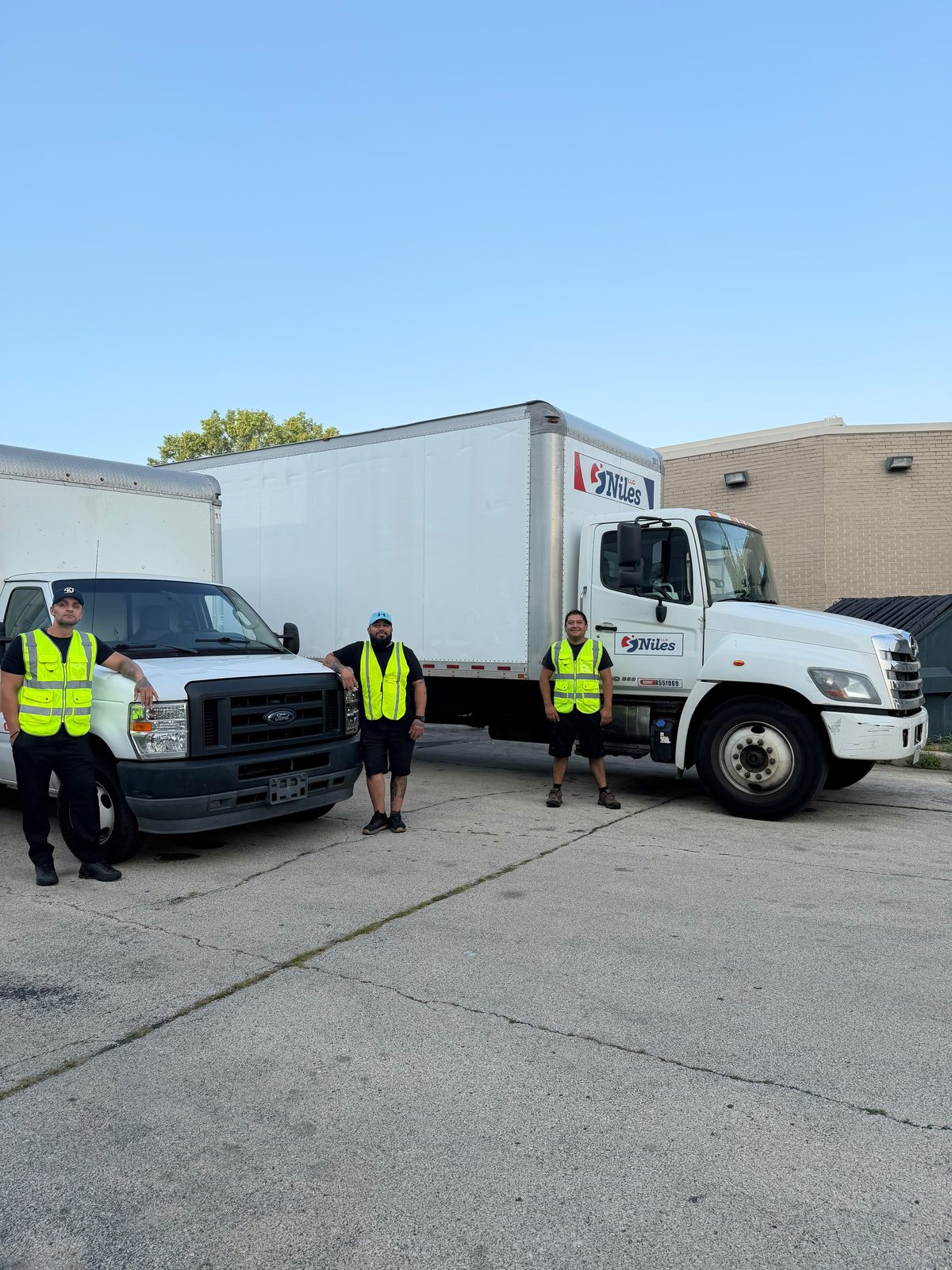 Niles LLC 26-foot box truck with company livery